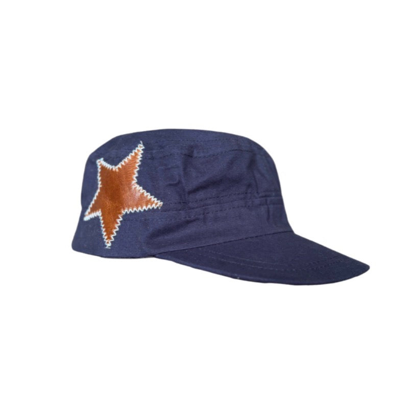 Navy cadet/Light blue stitching