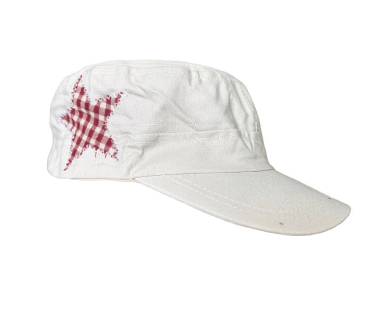 White cadet/white stitching