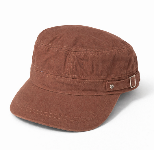 Brown Cadet Hat/Colorful Star