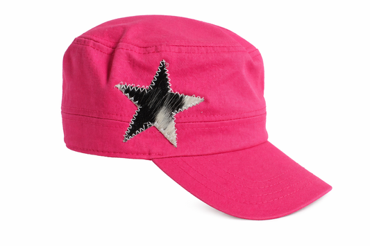 Pink Cadet Hat/Cow Star