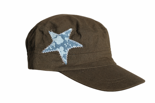 Green Cadet Hat/Floral Jean Star