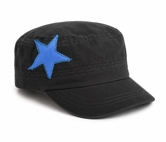 Black Hat/Blue Suede Star