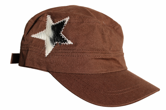 Brown Cadet Hat/Cow Star