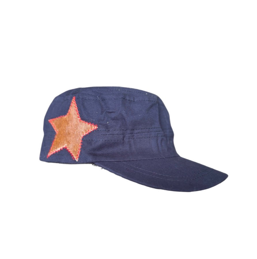 Navy cadet/Red stitching