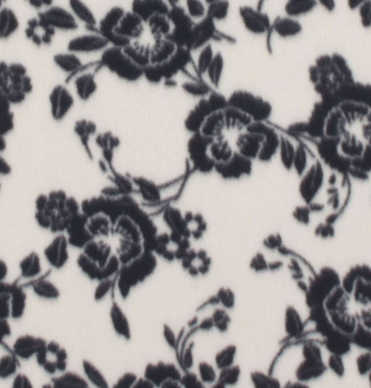 Black/White Floral Vines