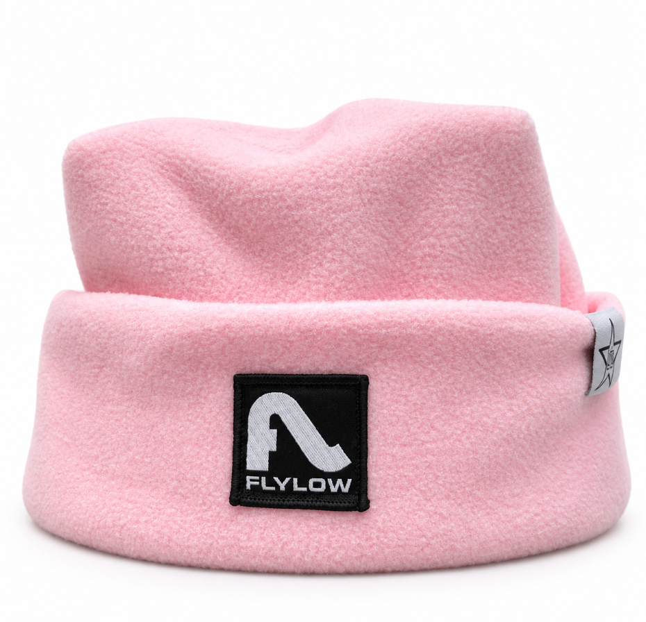 Light Pink Flylow 4 point Beanie