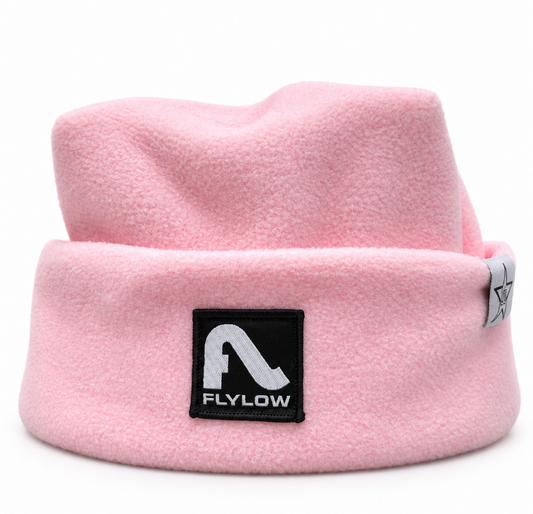 Light Pink Flylow 4 point Beanie