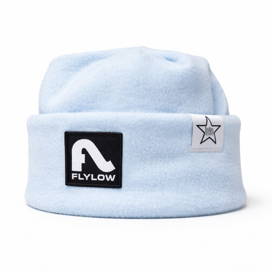 Baby Blue Flylow 4 point Beanie